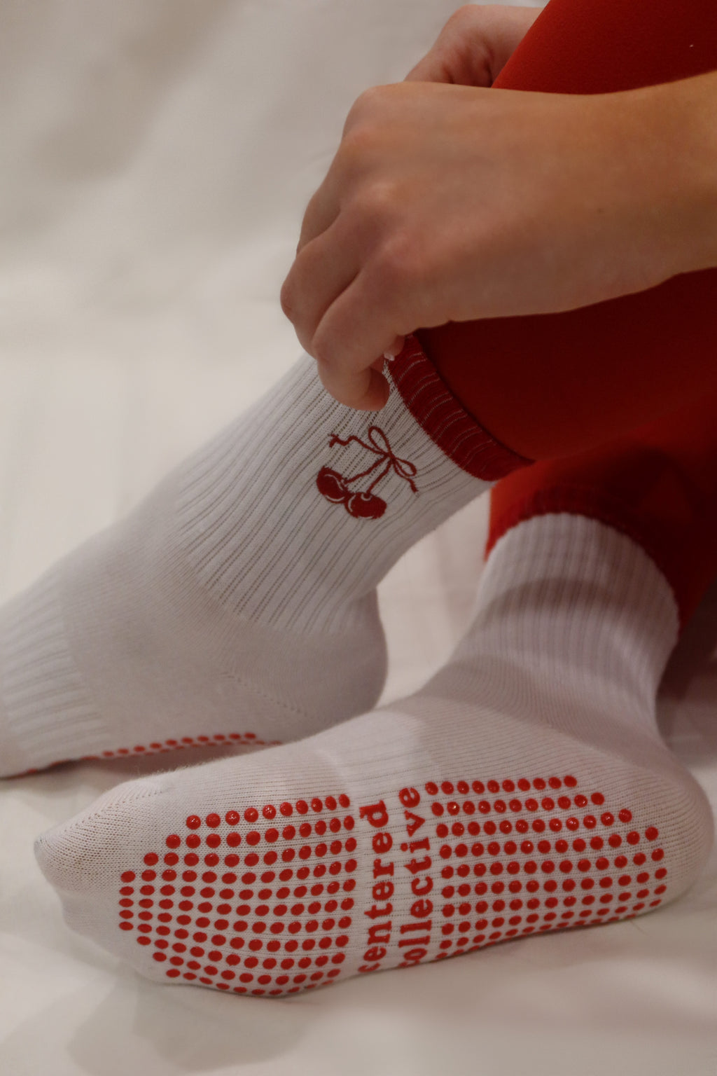 “Cherry Sweet” Grip Sock